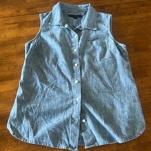 Tommy Hilfiger Sleeveless Denim Shirt